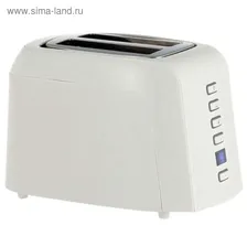 Тостер Oursson TO2145D/IV, 800 Вт, 7 режимов прожарки, 2 тоста, разморозка, белый