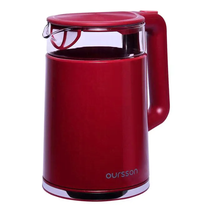 Электрочайник Oursson EK1732W/DC темная вишня-0