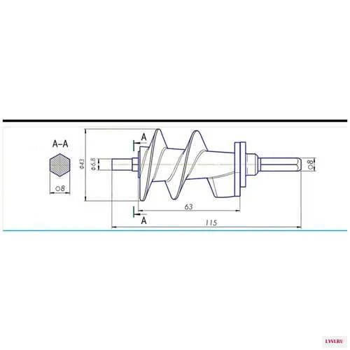 Шнек для мясорубки OURSSON: MG5540-0