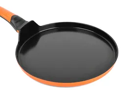 Блинная сковорода ANIONIC CERAMIC PF2600C/OR, 26 см, оранжевая, Oursson