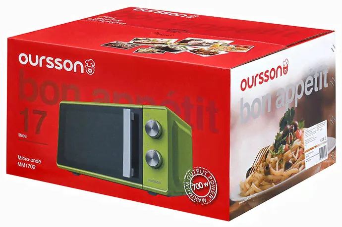 Oursson Микроволновая печь - СВЧ Oursson MM1702/GA (Зеленое яблоко) микроволновая печь-2