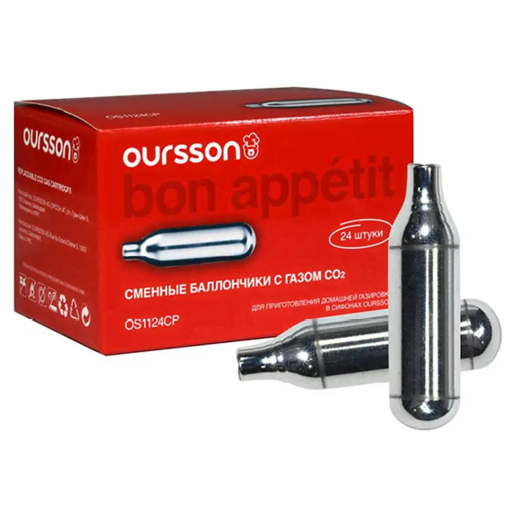 Набор баллончиков OURSSON серебристый, 24 шт. OS1124CP/S-0