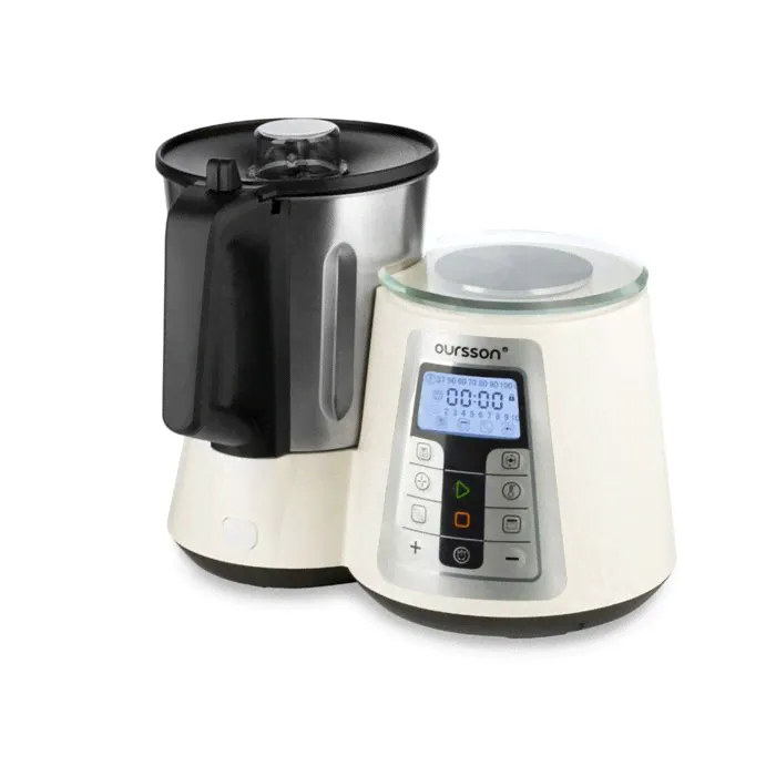 Кухонная машина Oursson KM1010HSD/IV, 1550 Вт, 13 режимов, регулировка температуры, белая-0